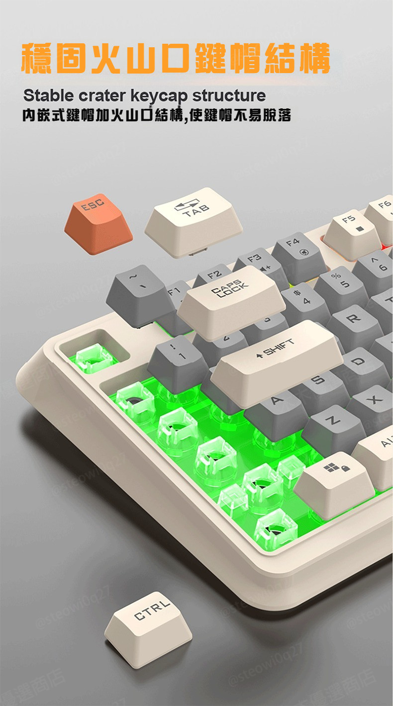 SF-K68 Keyboard 98 Keys Taiwan Phonetic Office Gaming Wired Silent ...