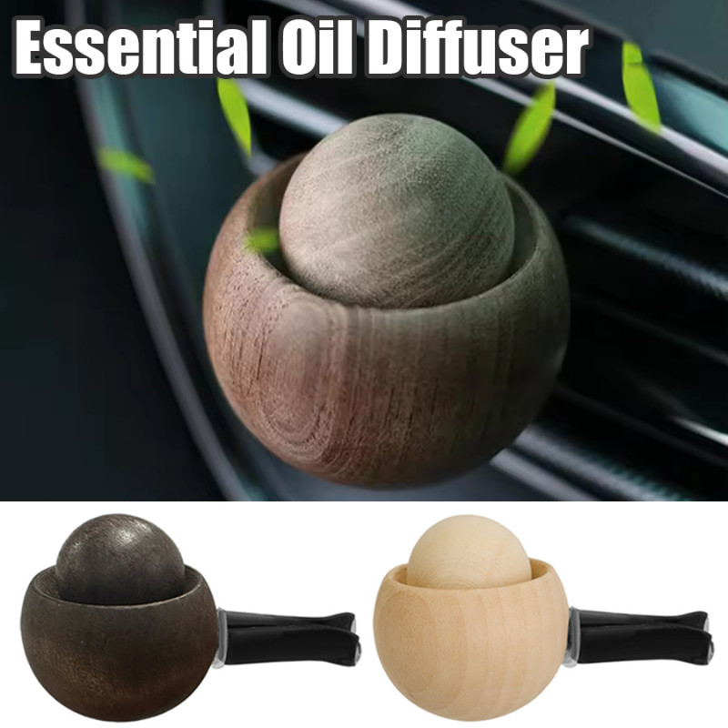 1/2/4Pcs Car Wooden Essential Oil Diffuser - Fireless Aromatherapy ...