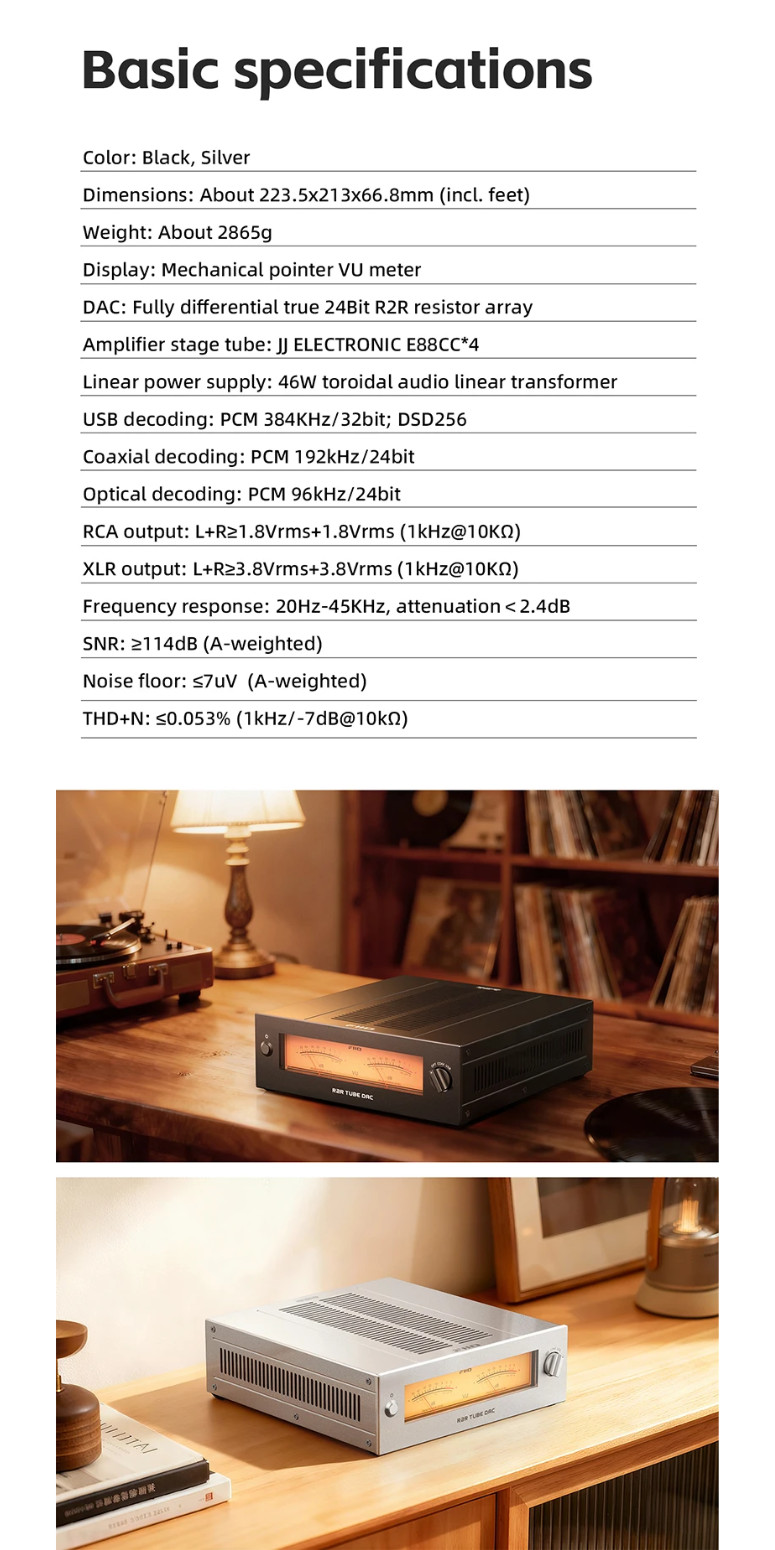 FiiO WARMER R2R, Desktop DAC and Amplifier: Fully Balanced 24Bit R2R ...