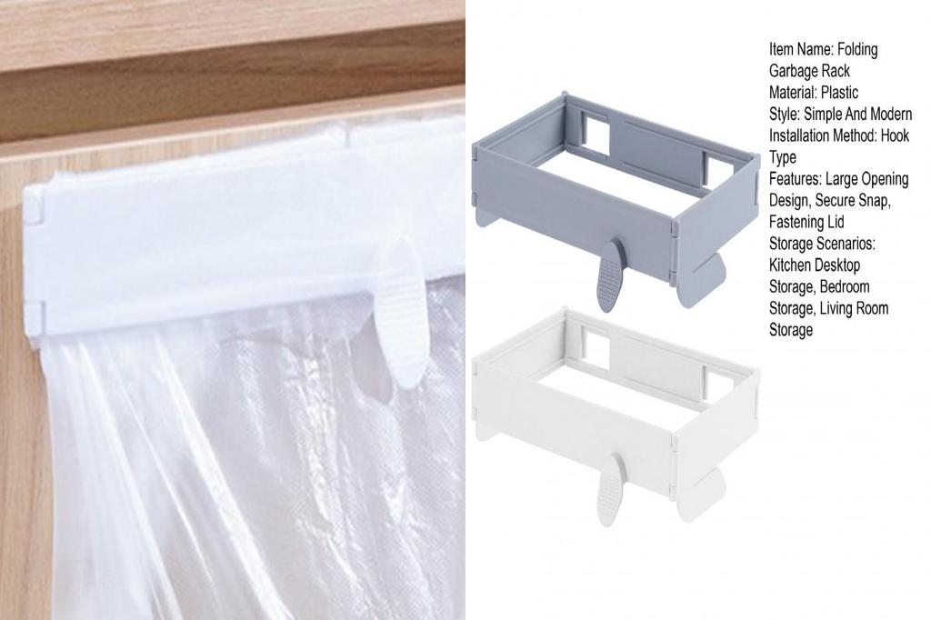 DL Space-saving Garbage Rack Folding Garbage Rack Foldable Trash Bag ...