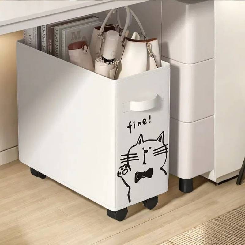 Desk Underneath Storage Rack with Wheel Dormitory Removable Storage ...