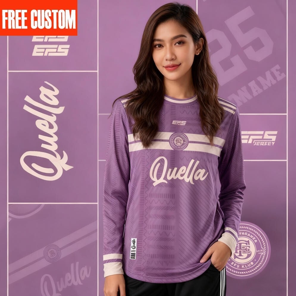 Preppy Style Jersey Retro Collection, Long Sleeve, Viral Ootd Jersey ...