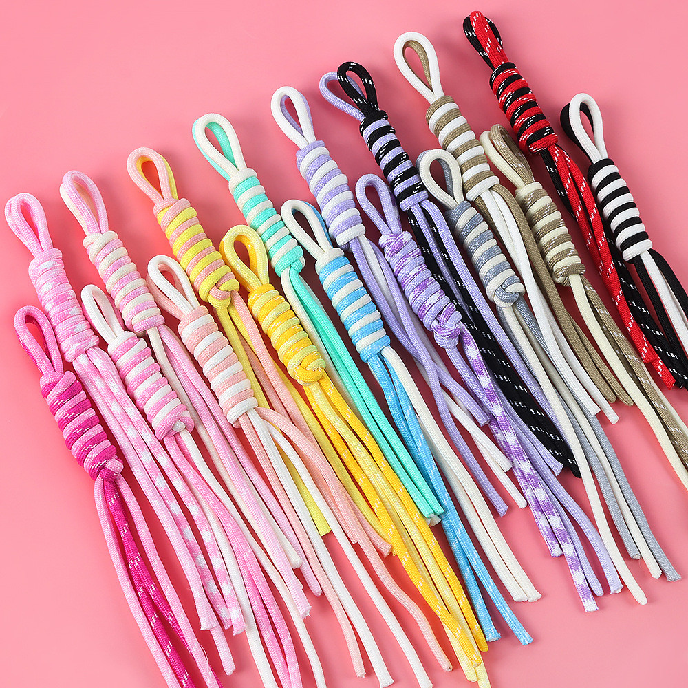 Colorful Double Stranded Roman Knot Bag Hanging Phone Hanging Rope DIY ...