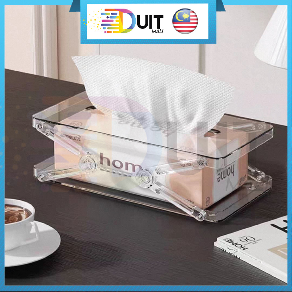 DM Luxury Extendable Tissue Box Holder Dispenser Kotak Simpan Letak ...