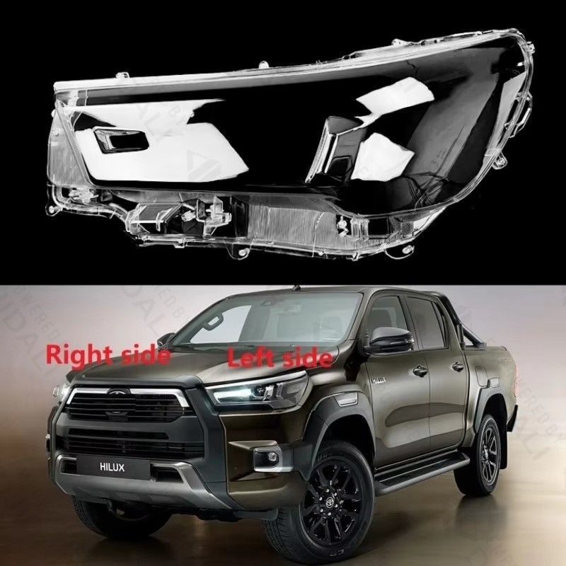 1pcs head lamp light case for hilux 2019-2023 car headlight lens cover ...