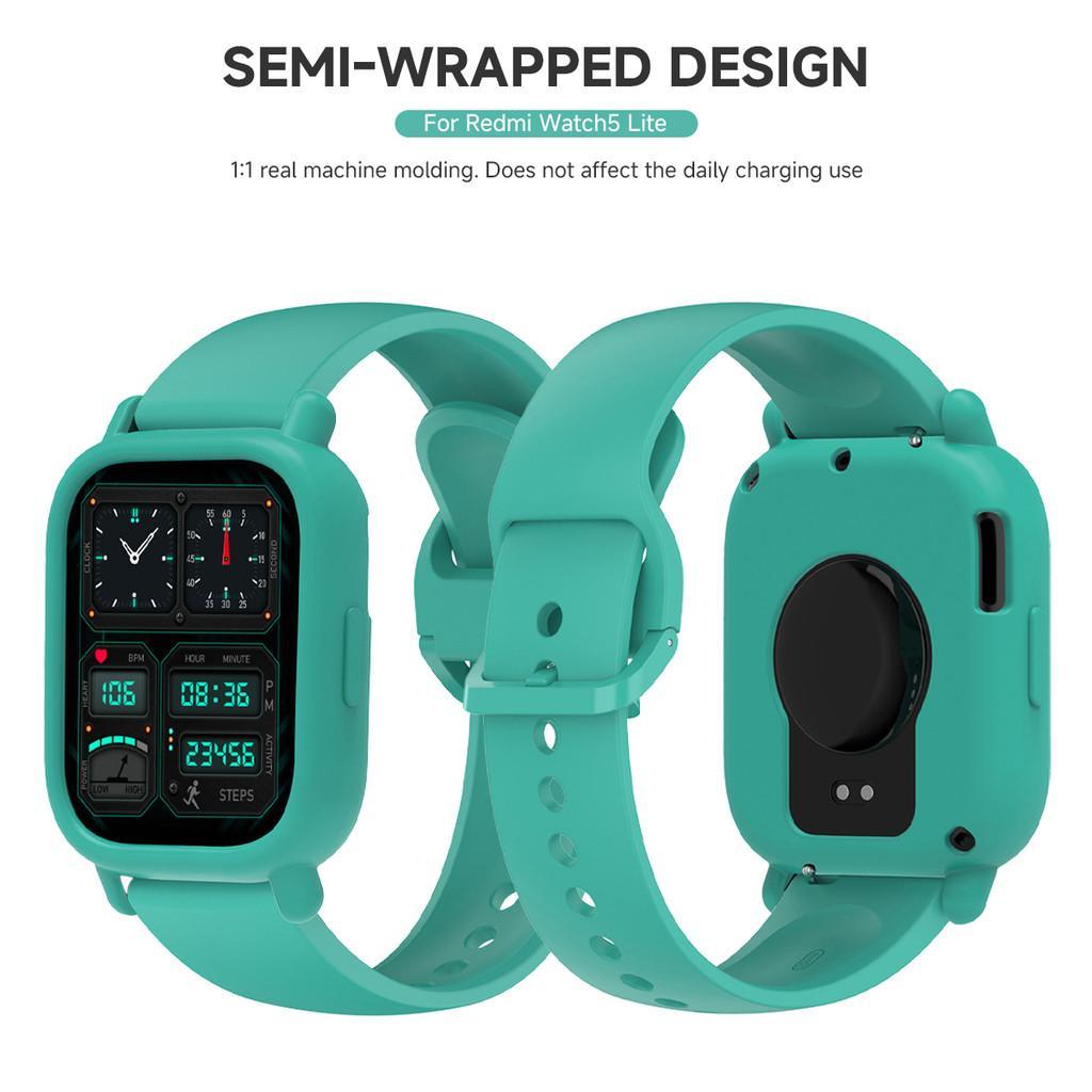 Wave Silicone Case+Sports Strap For Redmi Watch 5Active Redmi Watch ...