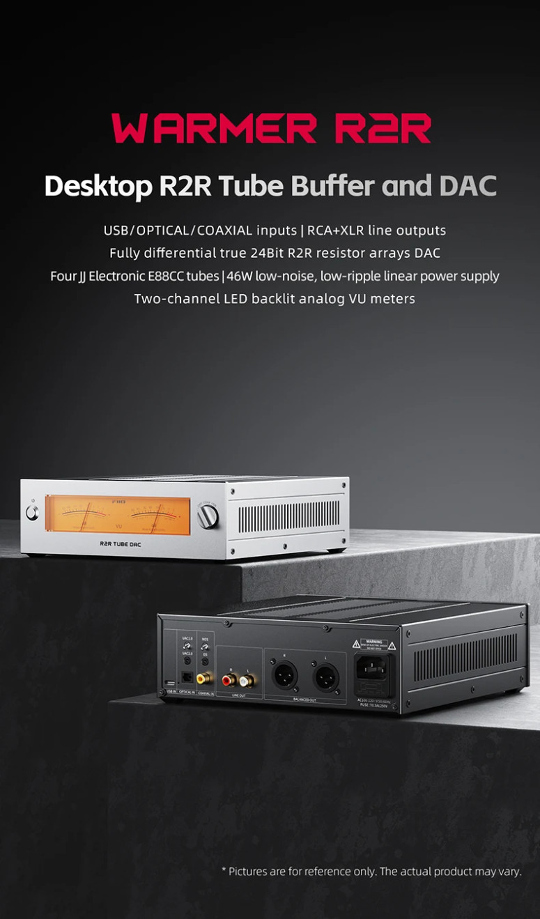 FiiO WARMER R2R, Desktop DAC and Amplifier: Fully Balanced 24Bit R2R ...