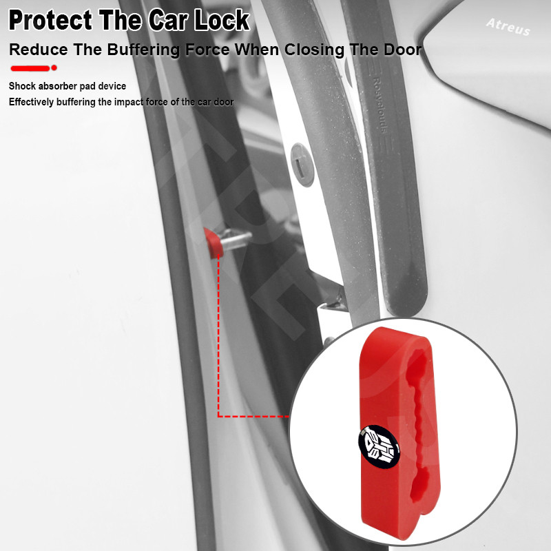 Chery Car Door Lock Shock Absorber Pad Silicone Bumper Strip Door Lock ...
