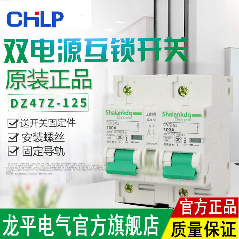 DZ47-125 Type Household New Style Interlocking Conversion Dual Power ...