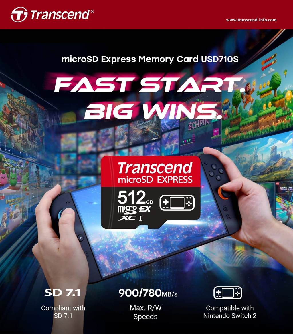 Transcend USD710S microSD PCIe Gen3 Express Memory Card (256GB/512GB ...