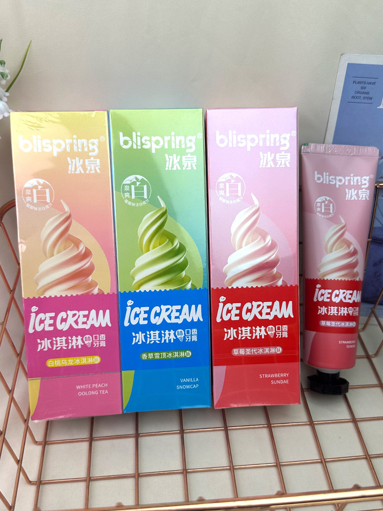 Genuine Ice Spring Ice Cream Toothpaste Strawberry Sundae Vanilla Snow ...