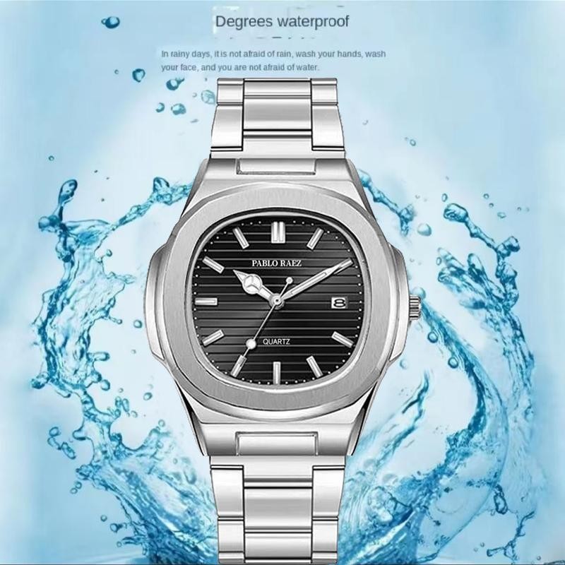 PABLO RAEZ 2755 Men's Business Water-Resistant Watch Square with ...