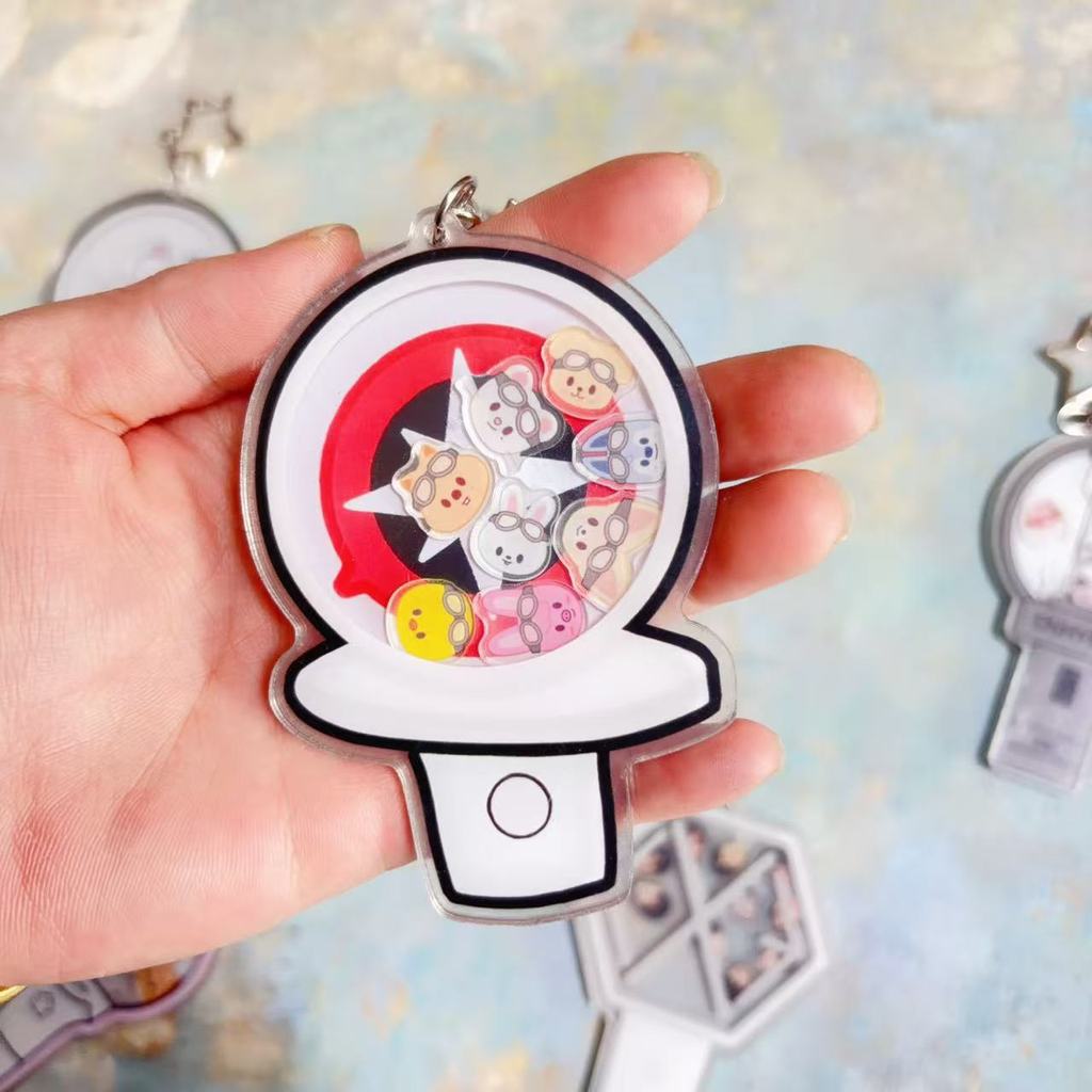 Kpop Idol Lightstick Acrylic Keyring Shaker Keychains | Shopee Malaysia