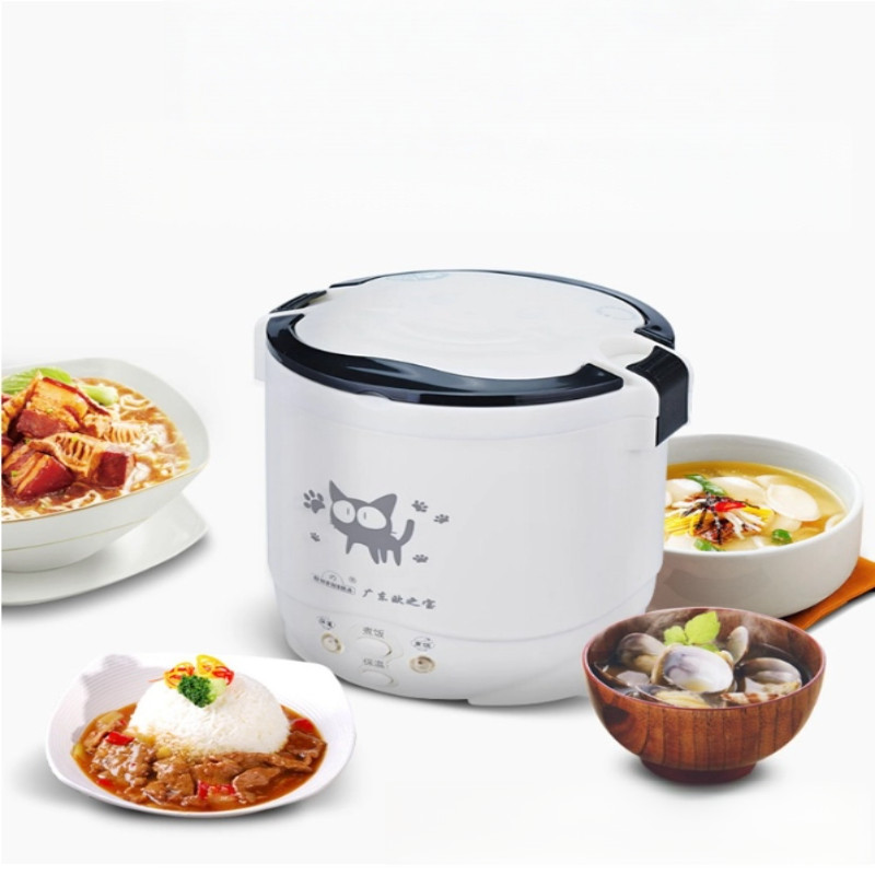12/24V 1L Rice Cooker Car Truck Food Soup Mini Rice Cooker Pemakai ...