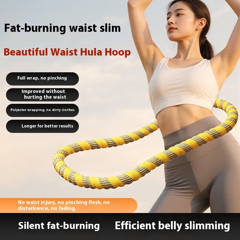 Silent Spring Hula Hoop Soft Hula Hoop Portable Polyester Soft Body ...