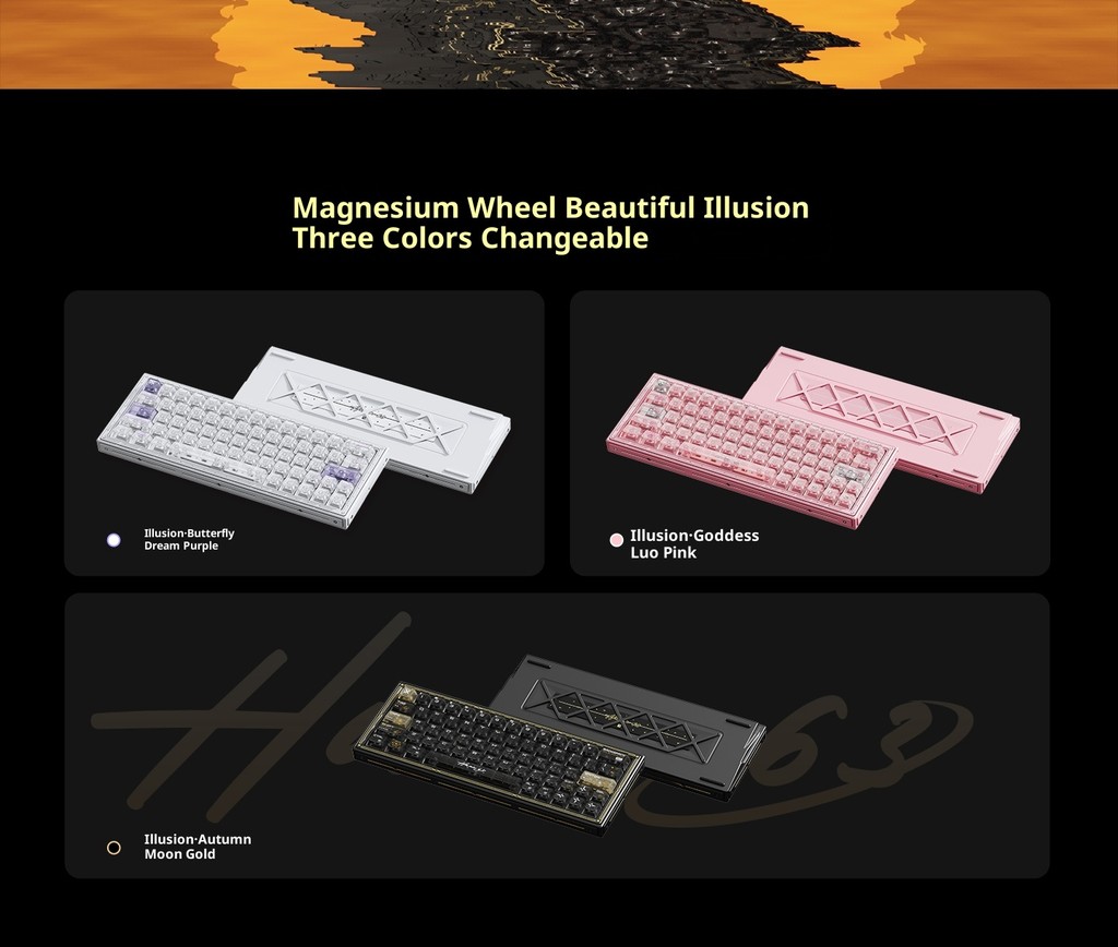 Wlmouse Huan63 Phantom Light Magnesium Magnetic Switch Keyboard ...