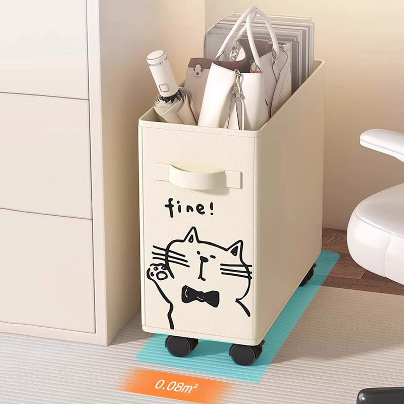 Desk Underneath Storage Rack with Wheel Dormitory Removable Storage ...