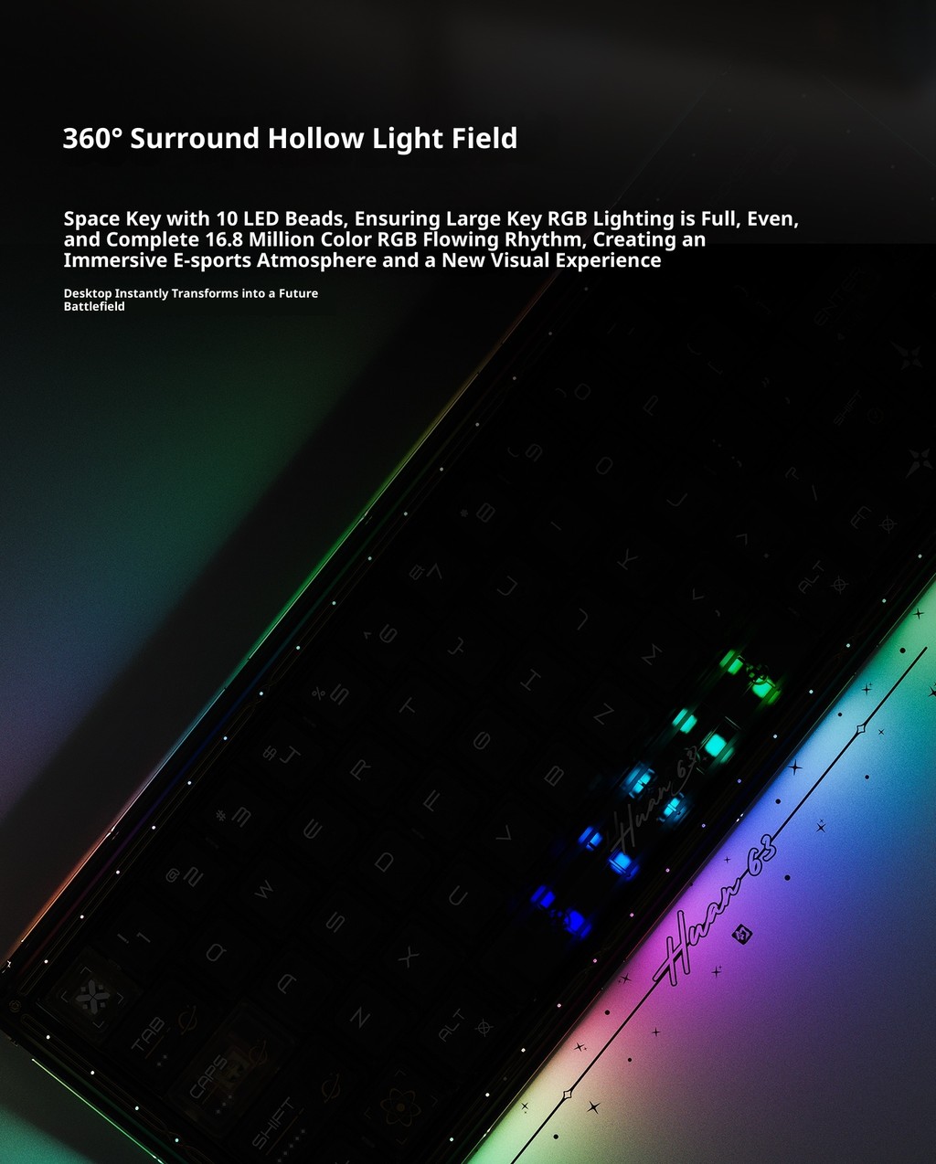 Wlmouse Huan63 Phantom Light Magnesium Magnetic Switch Keyboard ...