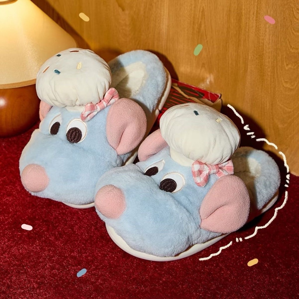 Ada Stok [Model Baharu] Kasut Kapas Mewah Tikus Tamak Selipar Kartun ...