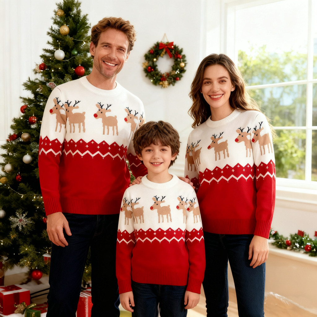 New Style European-American Autumn/Winter Christmas-Themed Matching ...