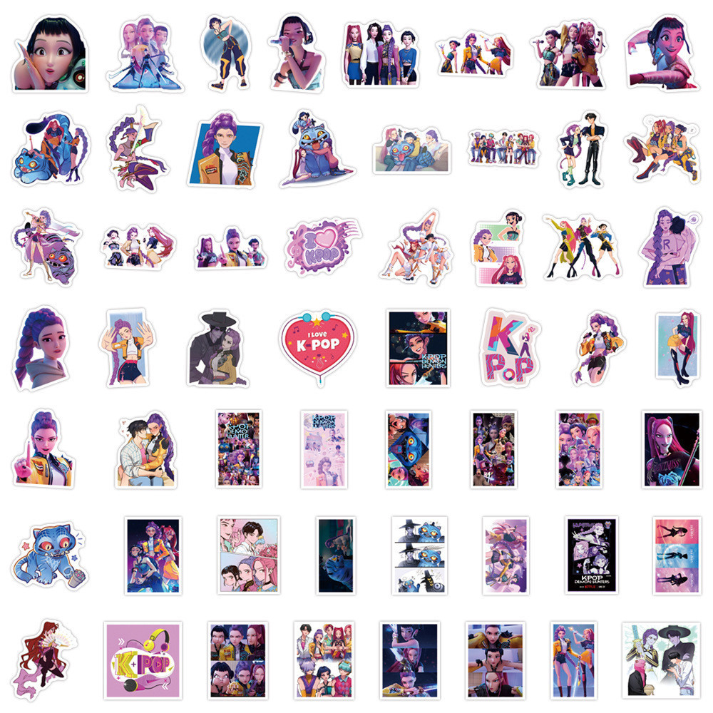8pcs KPop Demon Hunters Reload Sticker JINU RUMI Anime Perimeter ...