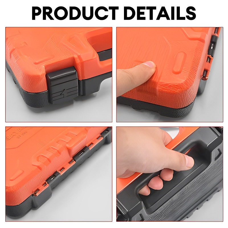 82/46Pcs Combination Tool kit Spanar Box Tool Set Heavy Duty Rachet ...