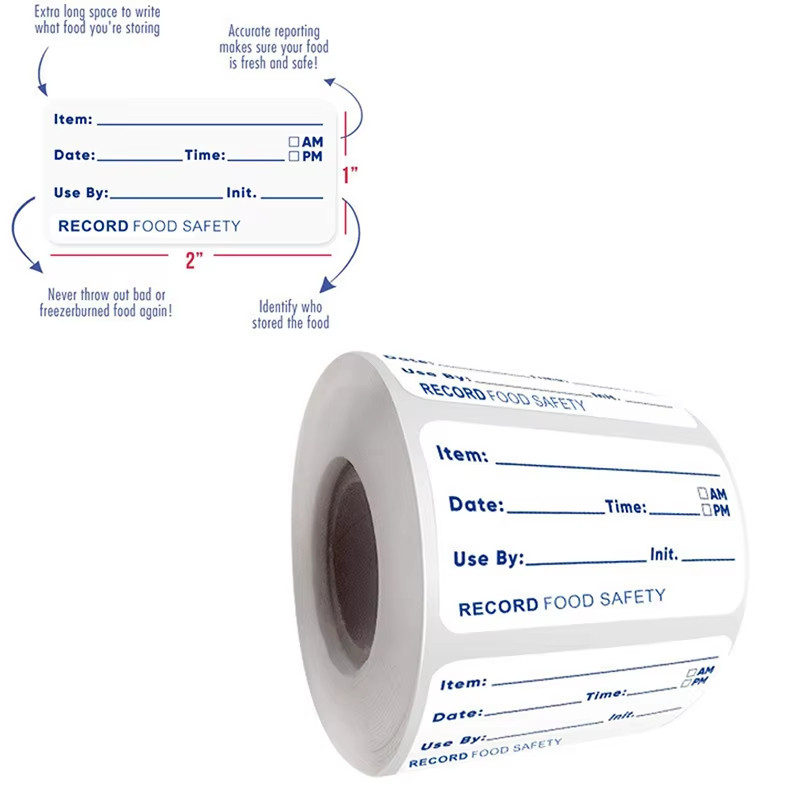 500PCS Roll Kitchen Date Label Stickers/Moisture-resistant Freezer Food ...