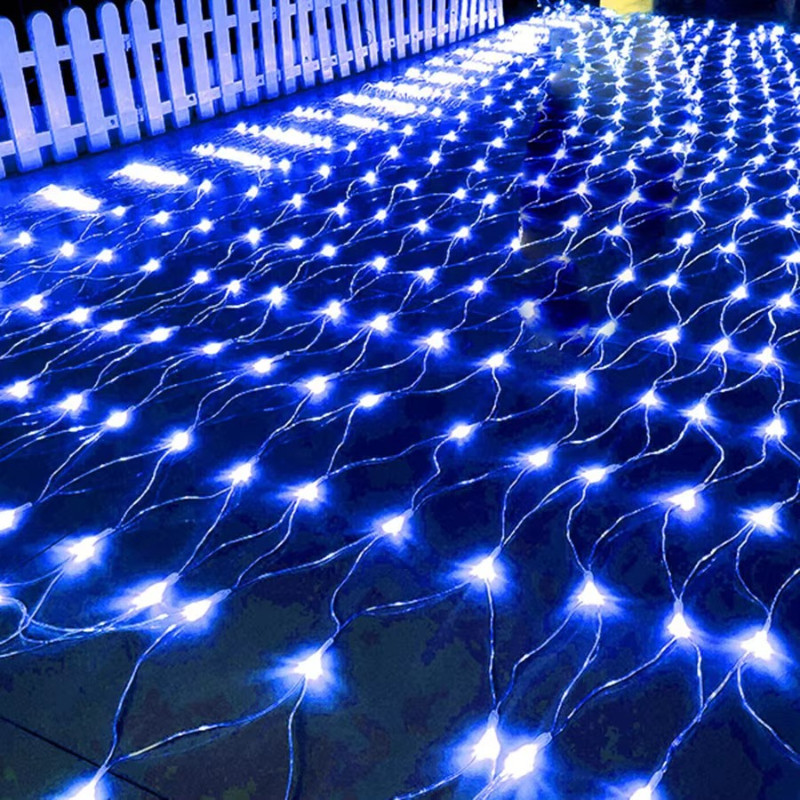 LED Fishing Net Lamp Fairy Light String Outdoor Indoor Waterproof Light ...