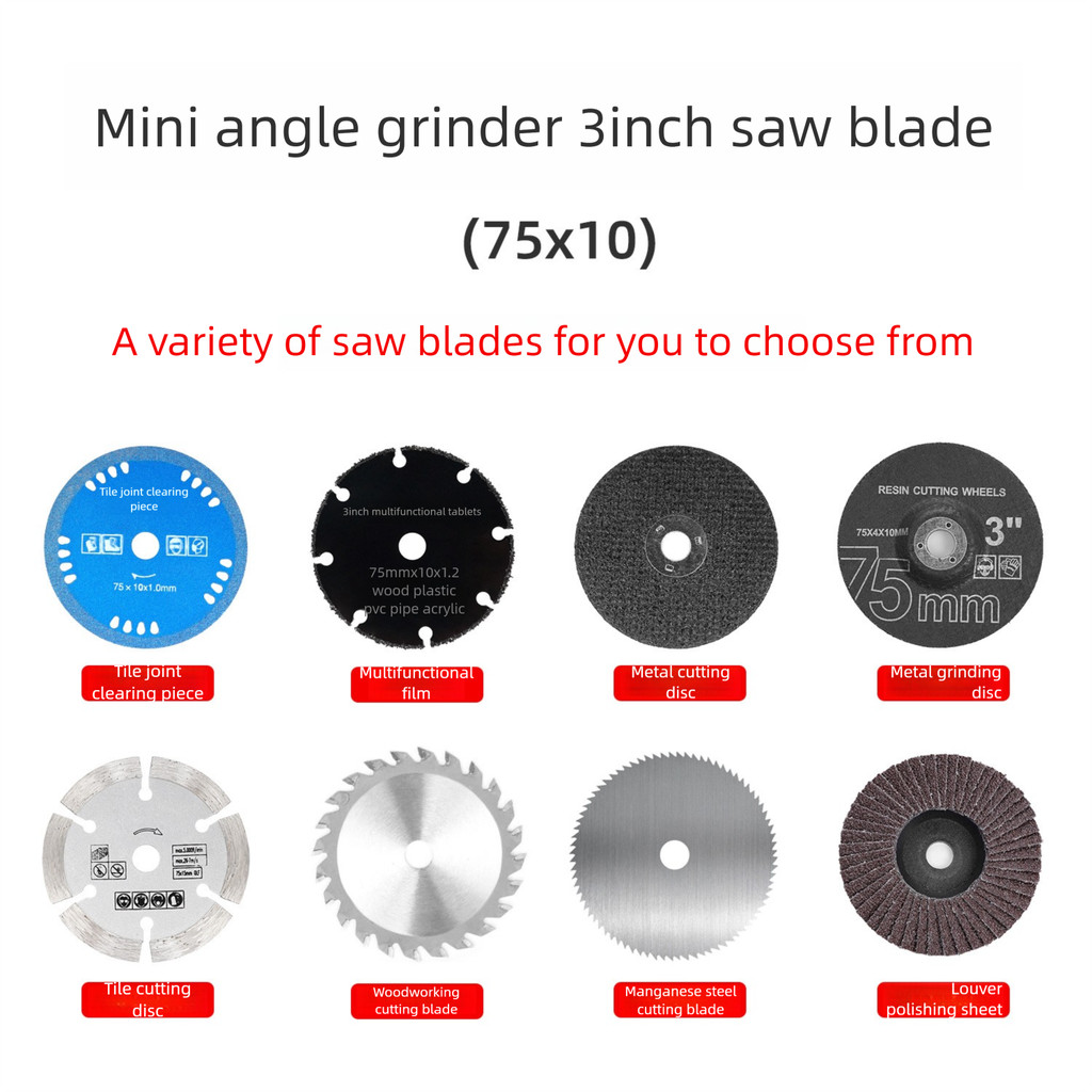 Mini 3-inch Angle Grinder Cutting Disc 75mm Disc Suitable For Cutting ...