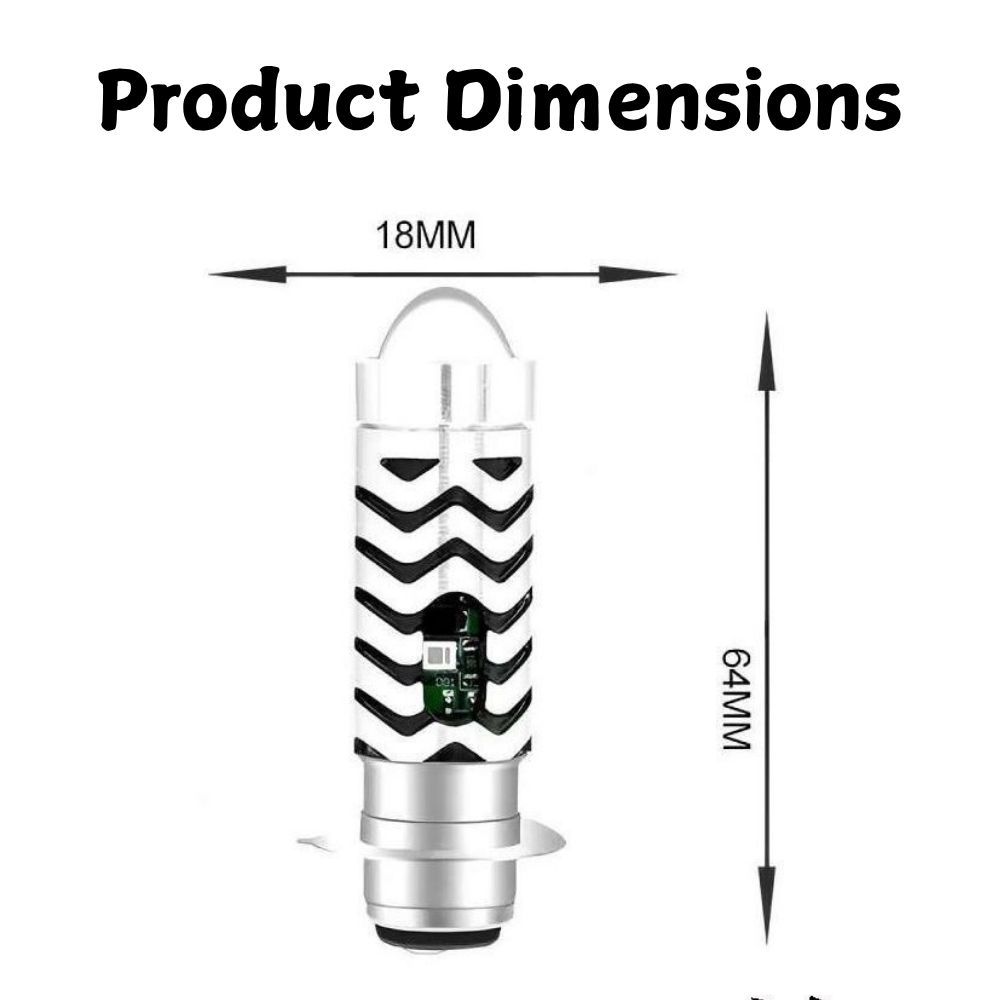 H6 P15D LED Bulbs Motorbike Headlight White Yellow PX15D Hight-low plug ...
