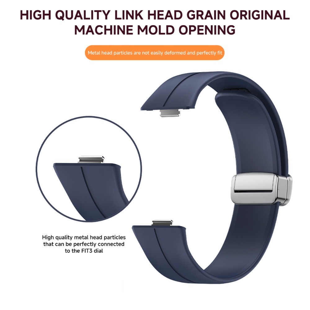 3 pezzi stile più lungo per Huawei Watch Ultimate cinturino di ricambio in silicone (verde
