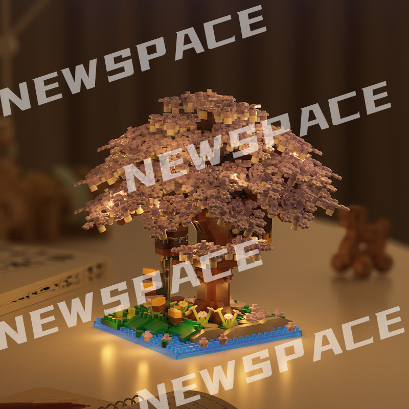 Sakura TreeHouse building blocks cherry blossom tree house assembly ...