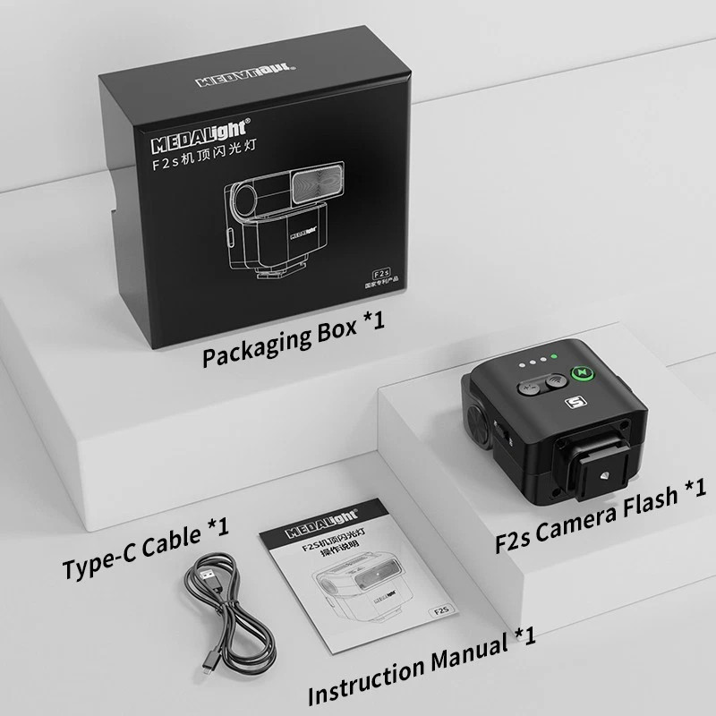 Portable MEDAlight F2S Mini Flash Light Speedlite for Ricoh Canon Sony ...