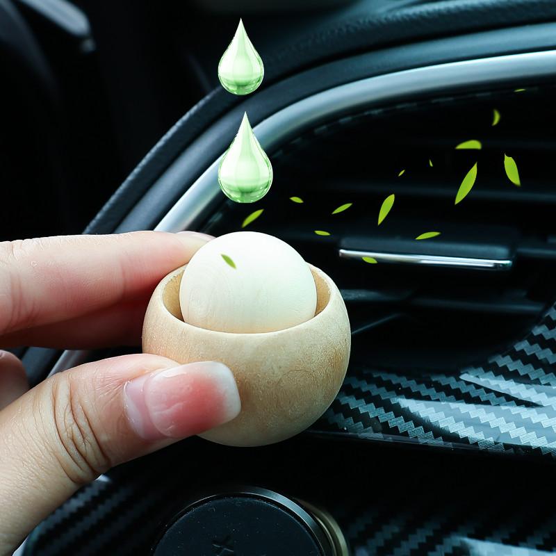 1/2/4Pcs Car Wooden Essential Oil Diffuser - Fireless Aromatherapy ...