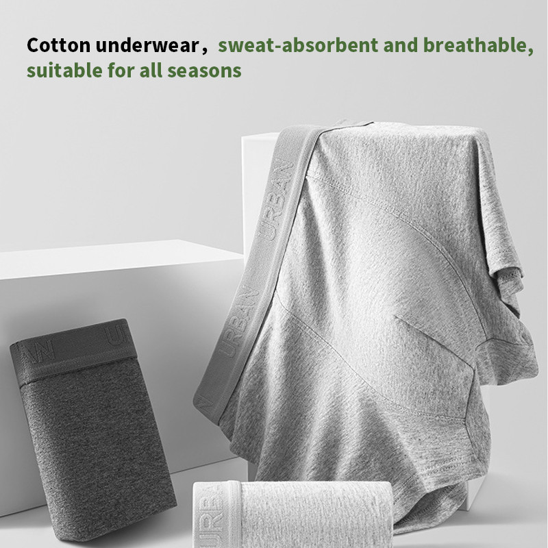 Cotton Men Boxer Men Underwear Boxer Lelaki Antibacterial Men Boxer ...