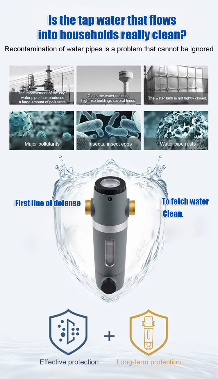 Modern Elegant Appearance Water purification equipment filter Stainless ...