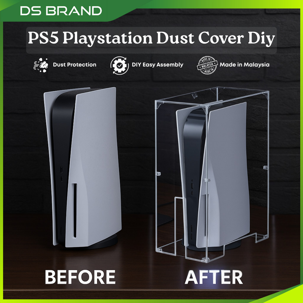 Bekas PS5 Acrylic Premium / PS5 Display Case Dustproof Clear DS BRAND ...