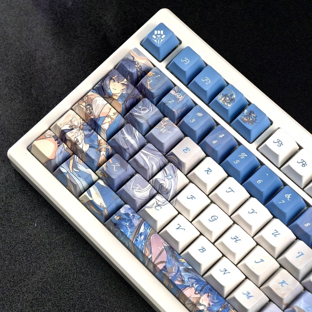 Luno Keycaps 120 Keys Cherry Profile PBT Wooting Aula F75 Personality ...