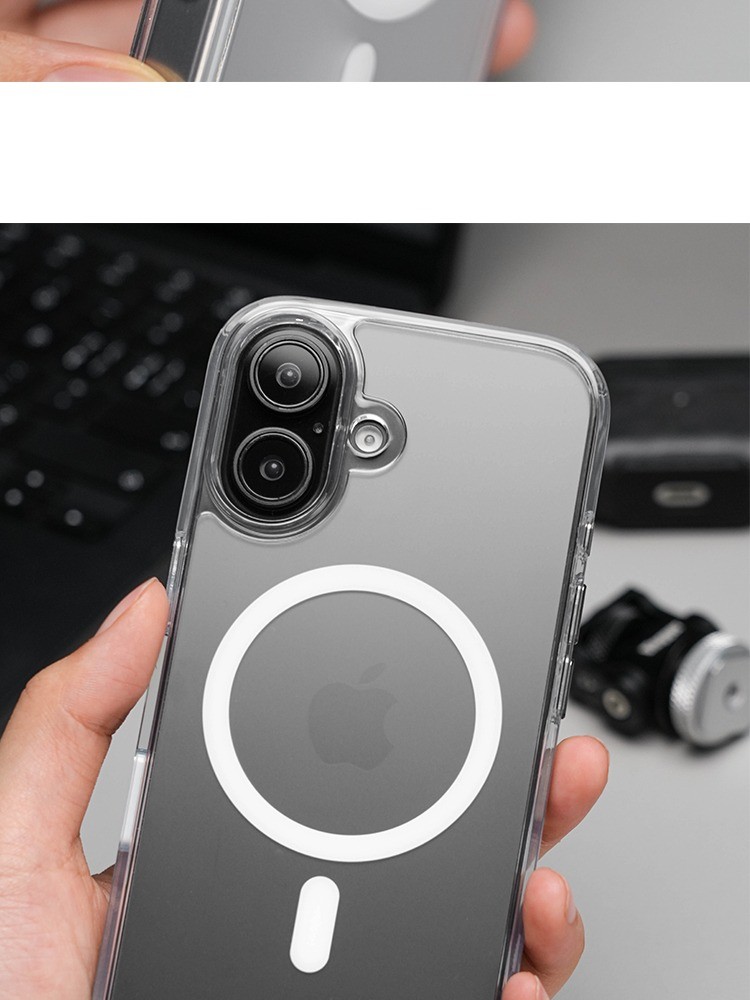 BKWHALE Matte Transparent Magnetic Case for iPhone 17 16 15 14 13 Pro ...