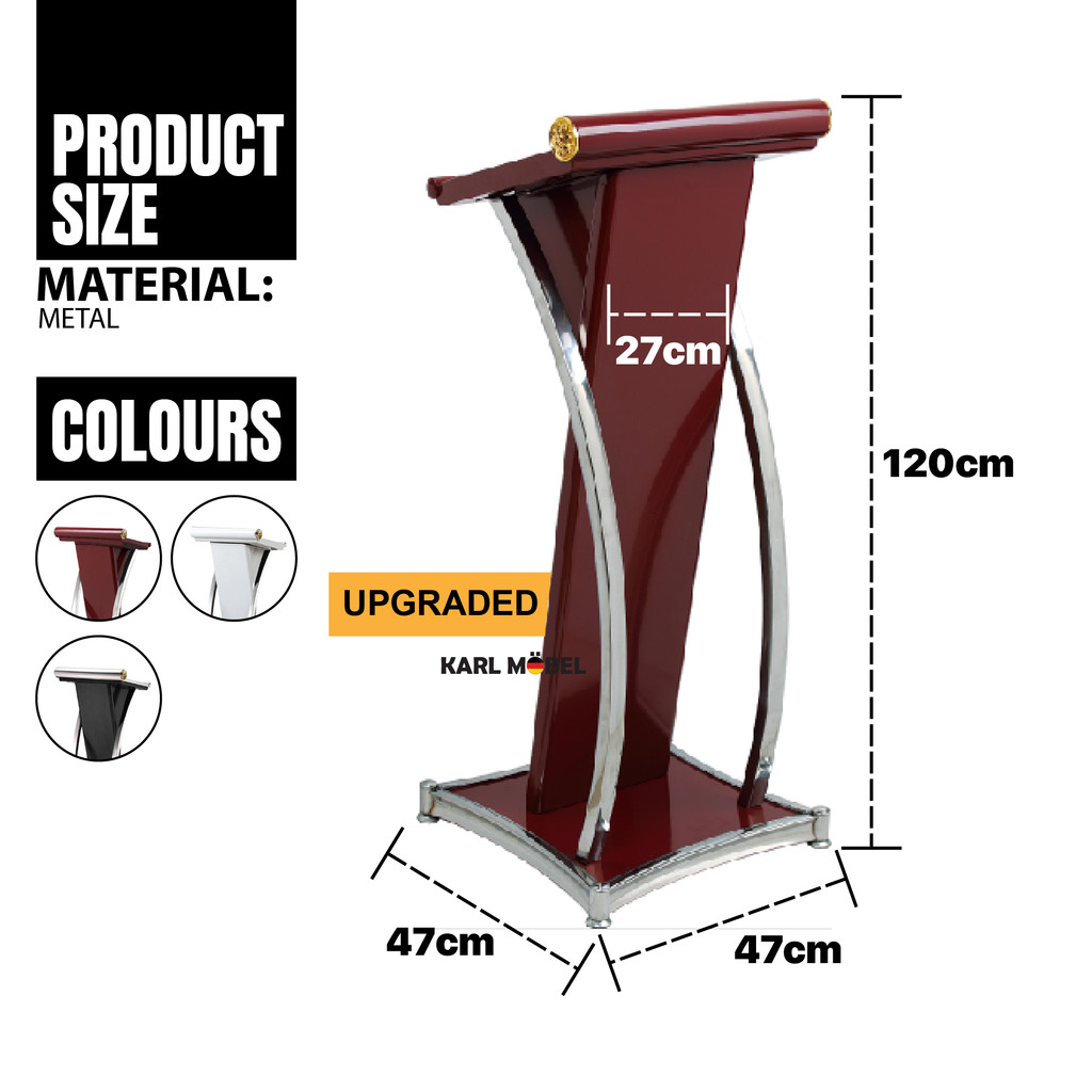 Ready Stock Rostrum Podium stand Speaker Stage Reception Lecture Hall ...