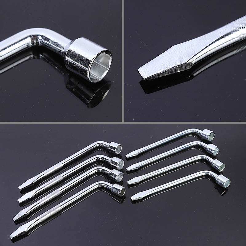 Heavy Duty L Handle Tire Socket Wrench Tyre Rim Nut L Shape Spanner Lug ...