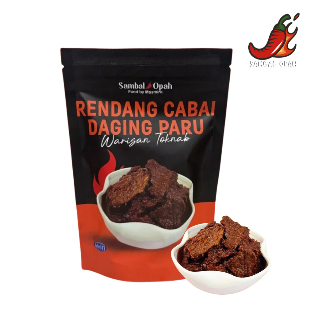 Original Sambal Opah Rendang Cabai Daging Paru (Warisan Toknab) Ready ...