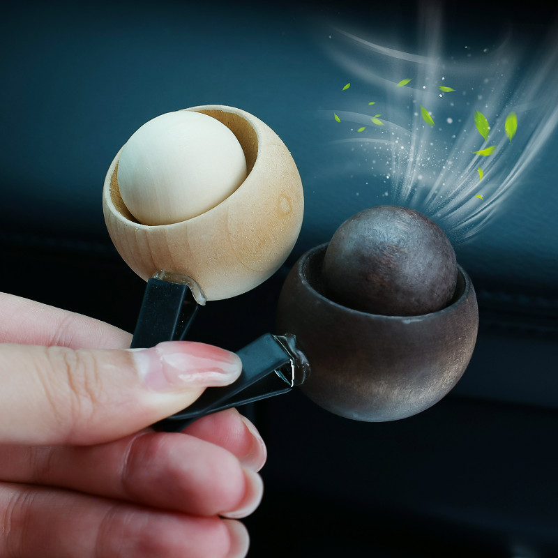 1/2/4Pcs Car Wooden Essential Oil Diffuser - Fireless Aromatherapy ...