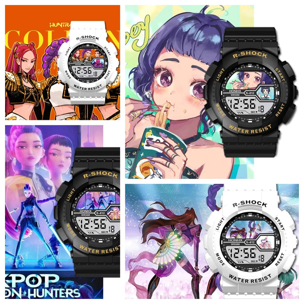 KPop Demon Hunter Huntrix Saja Boys Digital Watch Sports Electronic ...