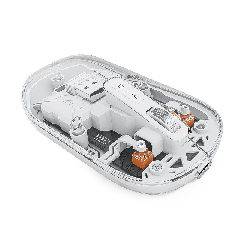 JOMAA USB Bluetooth Wireless Mouse 2400DPI Adjustable Rechargeable ...