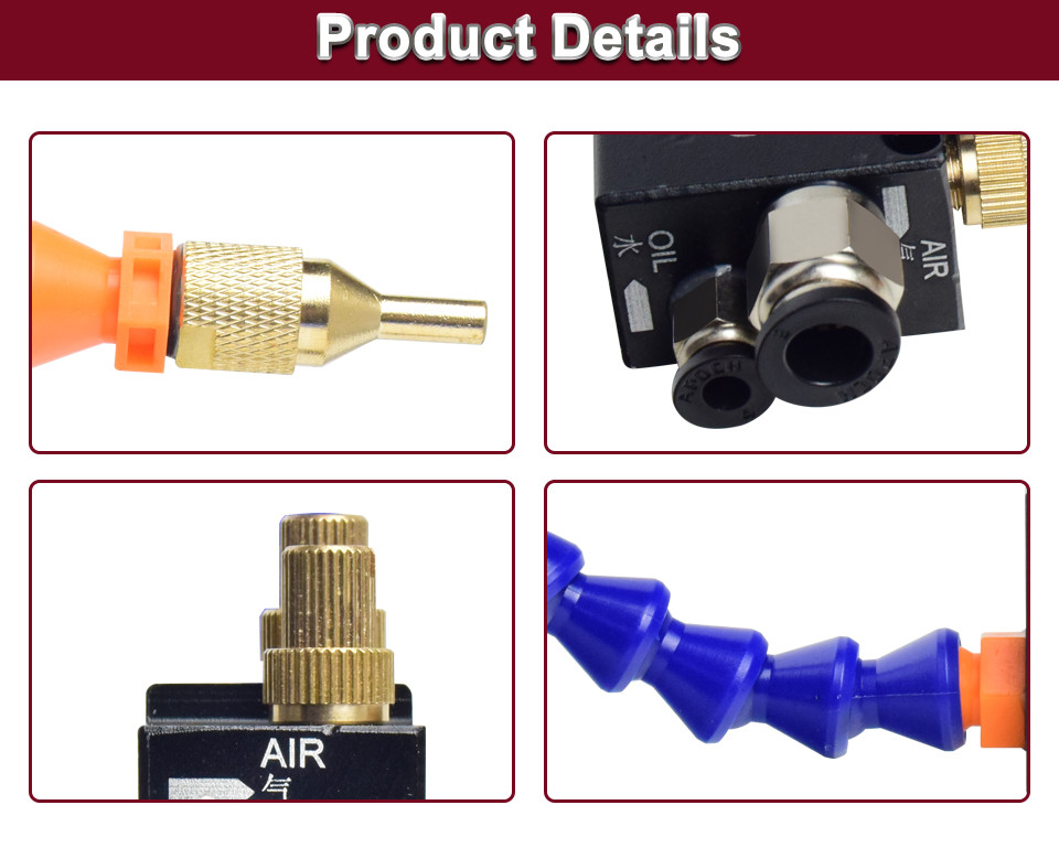 Cooling Water Mist Spray Air Pipe Lubrication System Spindle Coolant ...