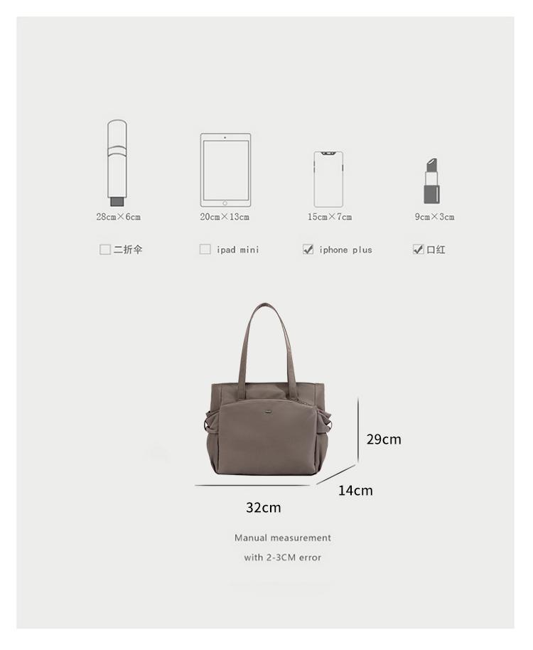 NUNU Eloise Bag - Women Fashion Big Tote Bag Water Resistant Large ...