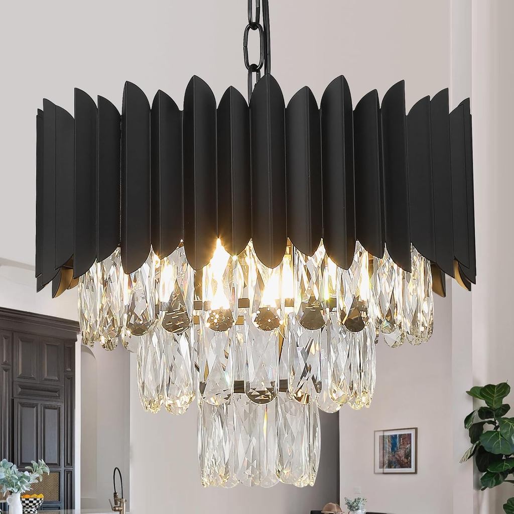 Modern Crystal Chandelier Ceiling Light Pendant Light Lampu Kristal ...