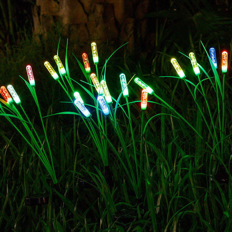 6/10/LED Garden Solar Reed Lights Waterproof LED Landscape Outdoor ...