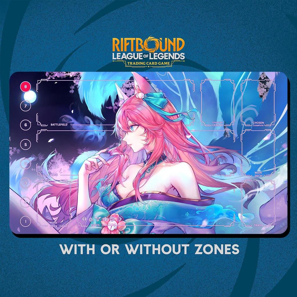 Mystic Ahri Fantasy Playmat Stitched Edges - Riftbound Trading Card Game -  24" x 14" inches 600 x 350 mm - | Shopee Malaysia